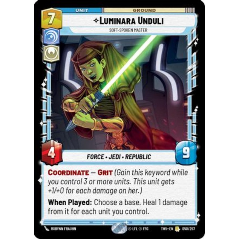 Luminara Unduli - Soft-Spoken Master (050/257) - Twilight of the Republic Foil