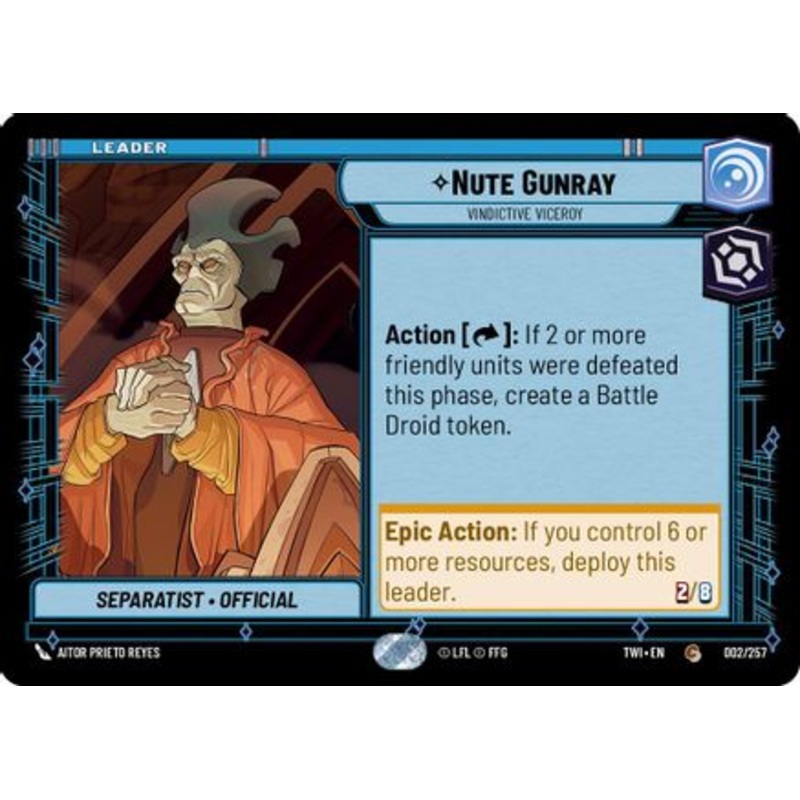 Nute Gunray - Vindictive Viceroy (002/257) - Twilight of the Republic
