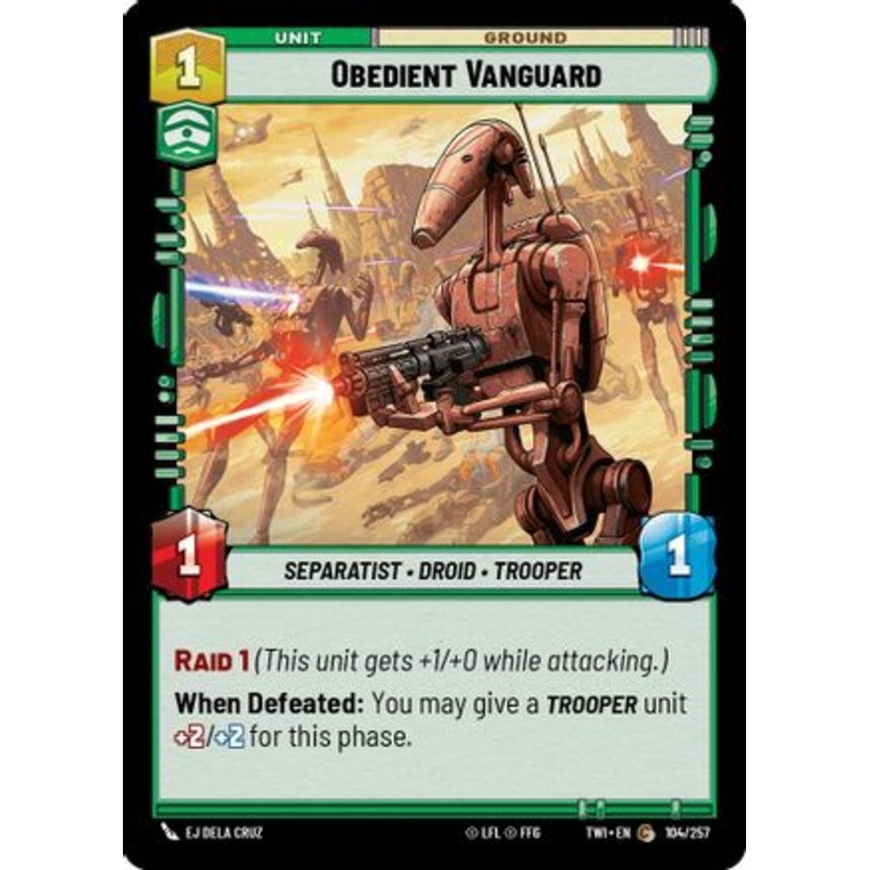 Obedient Vanguard (104/257) - Twilight of the Republic Foil