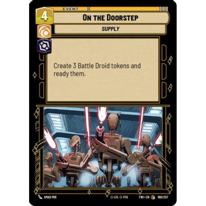 On The Doorstep (190/257) - Twilight of the Republic Foil