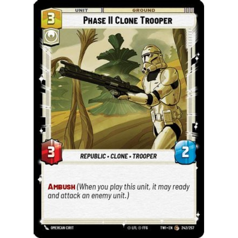 Phase II Clone Trooper (242/257) - Twilight of the Republic Foil