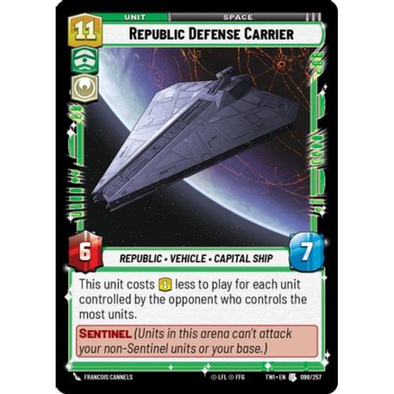 Republic Defense Carrier (098/257) - Twilight of the Republic Foil