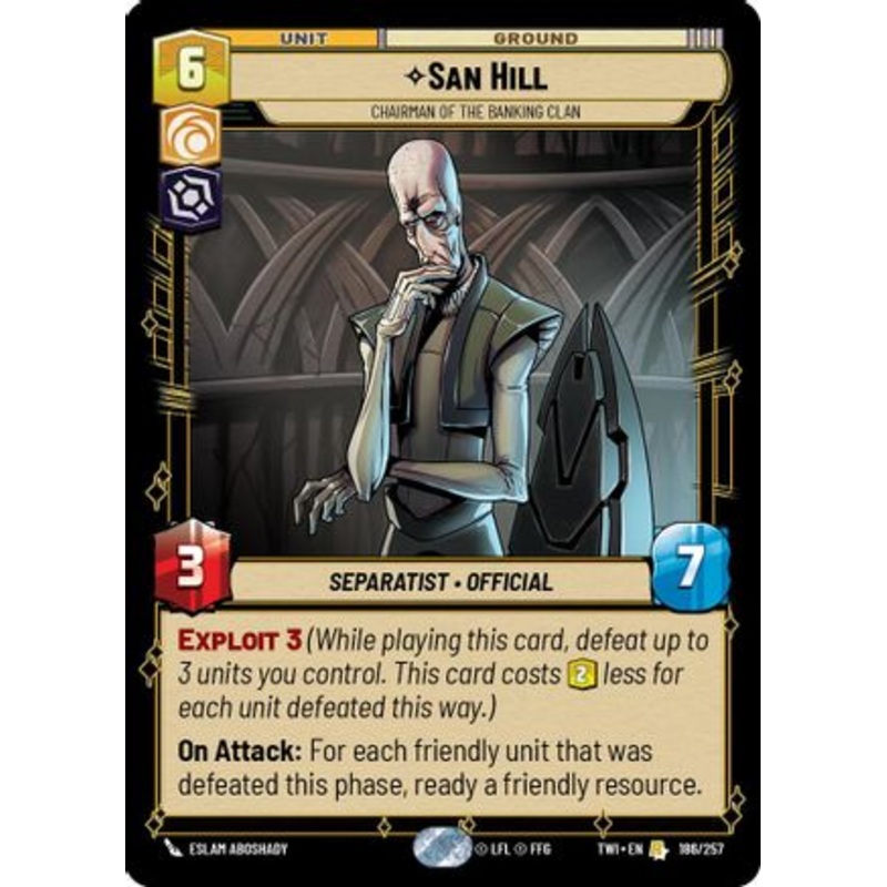 San Hill - Chairman of the Banking Clan (186/257) - Twilight of the Republic