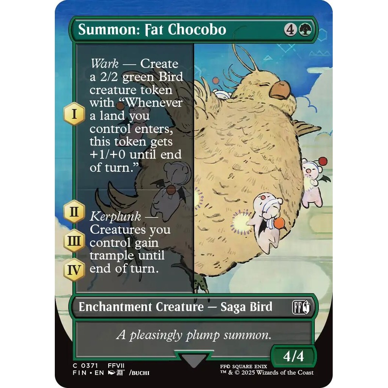 Summon: Fat Chocobo (Borderless) [FIN - 371]