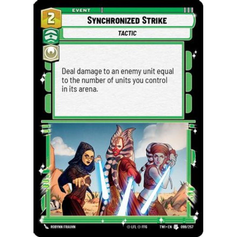 Synchronized Strike (099/257) - Twilight of the Republic Foil