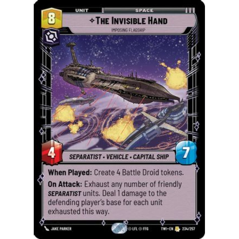The Invisible Hand - Imposing Flagship (234/257) - Twilight of the Republic Foil