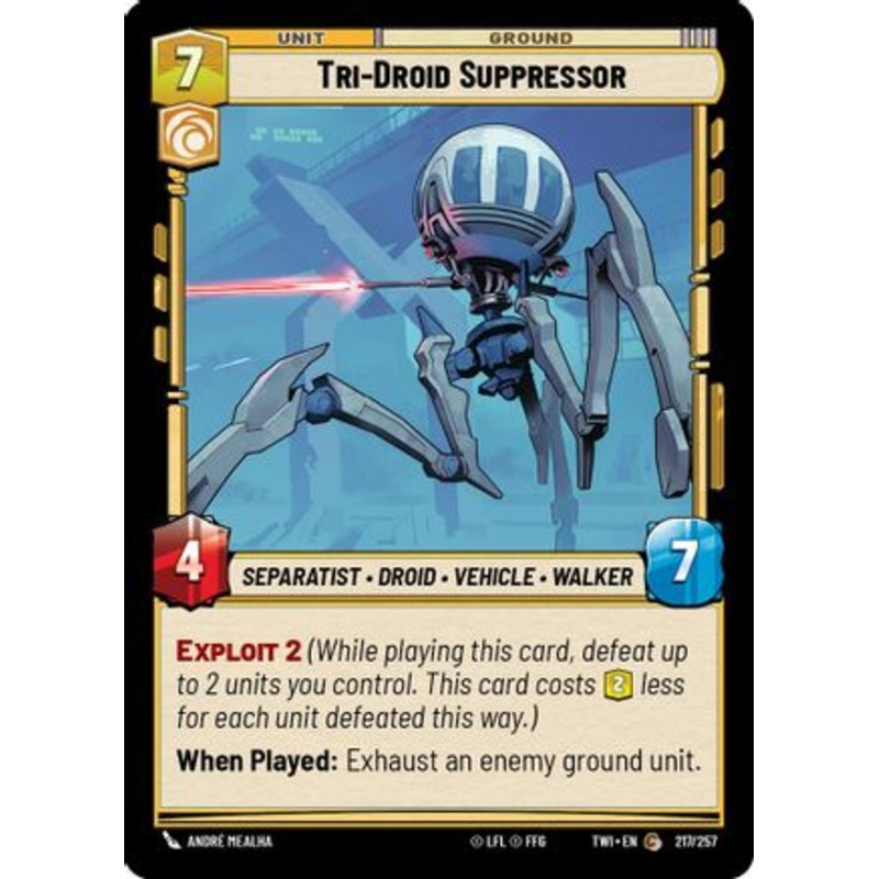 Tri-Droid Suppressor (217/257) - Twilight of the Republic Foil
