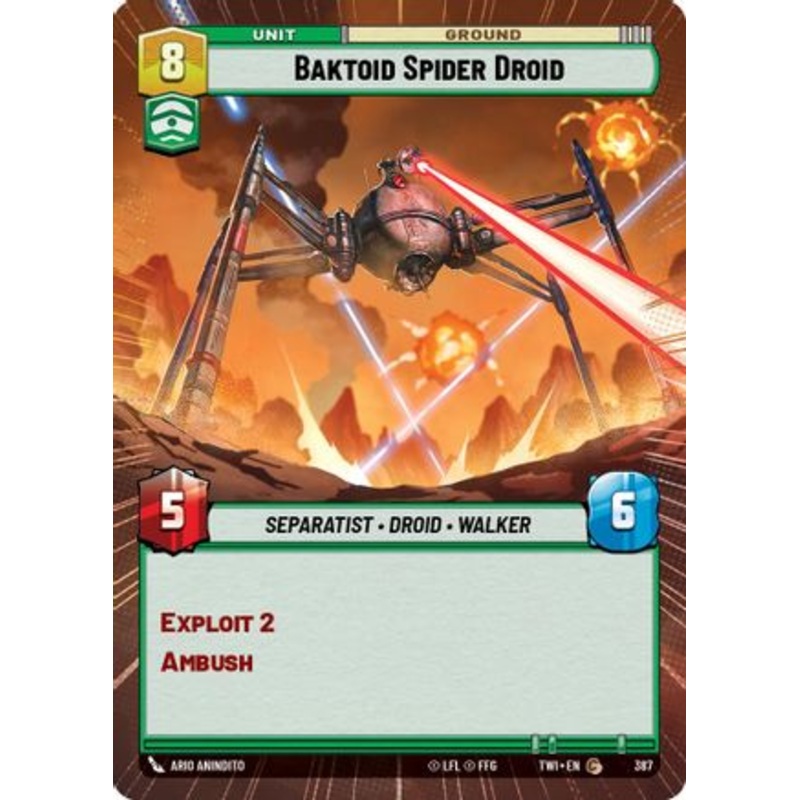 Baktoid Spider Droid (Hyperspace) (387) - Twilight of the Republic Foil
