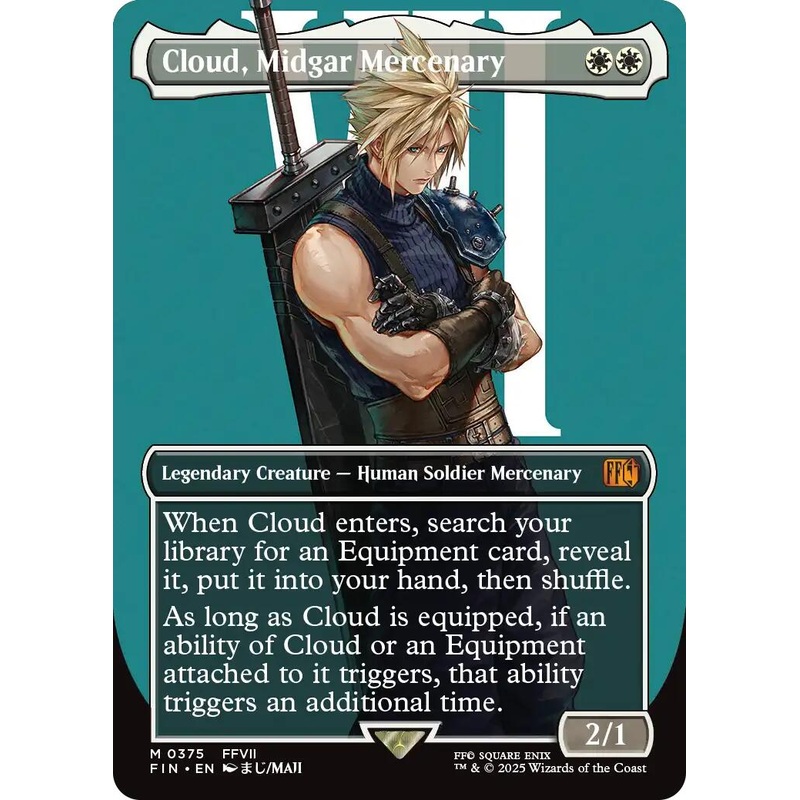 Cloud, Midgar Mercenary (Borderless) [FIN - 375]