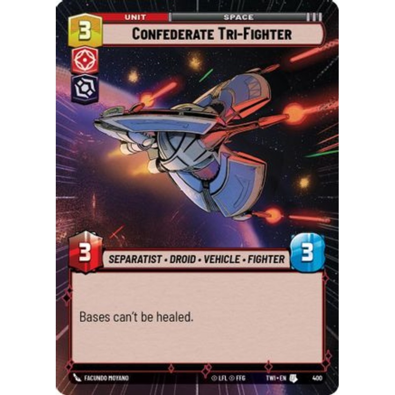 Confederate Tri-Fighter (Hyperspace) (400) - Twilight of the Republic Foil