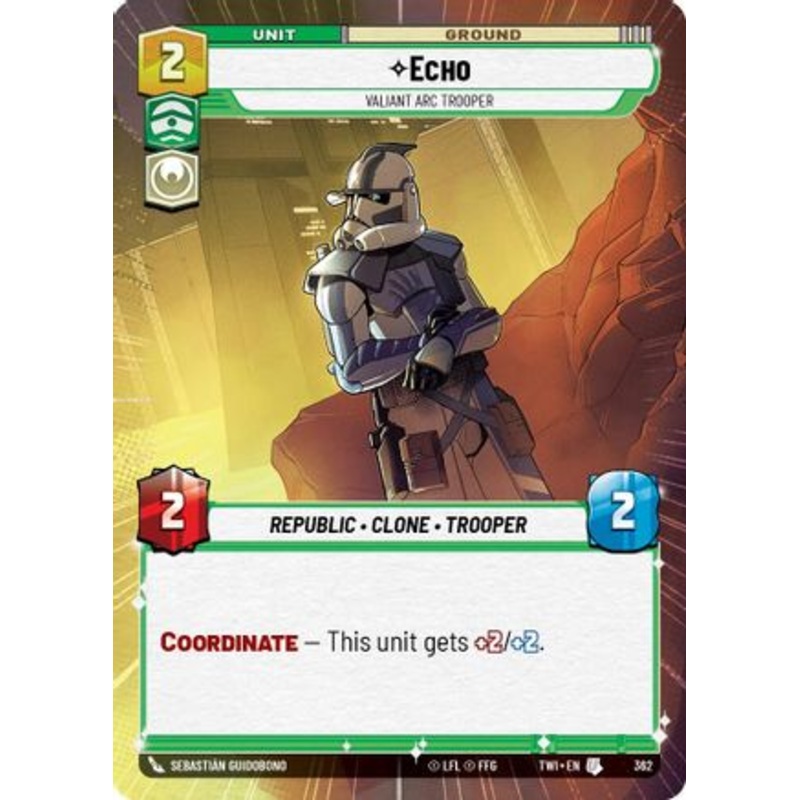 Echo - Valiant ARC Trooper (Hyperspace) (362) - Twilight of the Republic Foil