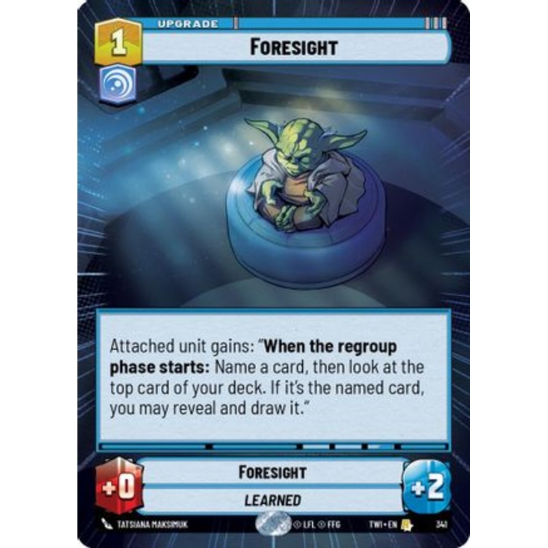 Foresight (Hyperspace) (341) - Twilight of the Republic Foil