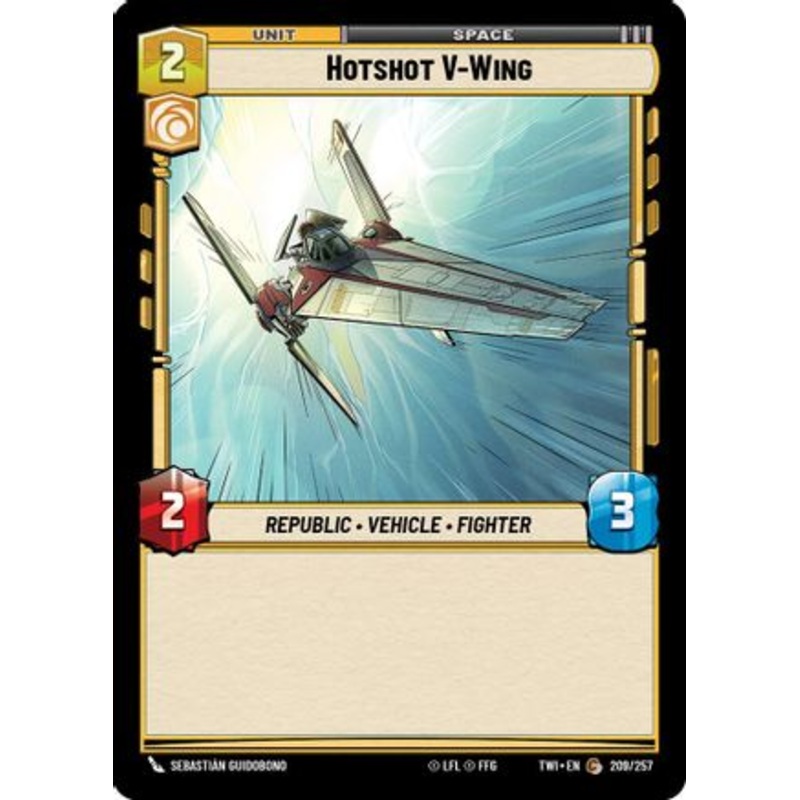 Hotshot V-Wing (209/257) - Twilight of the Republic Foil