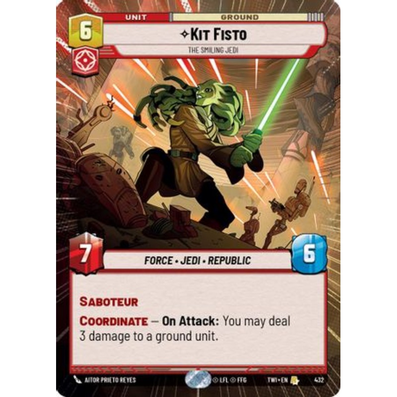 Kit Fisto - The Smiling Jedi (Hyperspace) (432) - Twilight of the Republic Foil