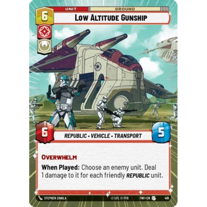 Low Altitude Gunship (Hyperspace) (416) - Twilight of the Republic