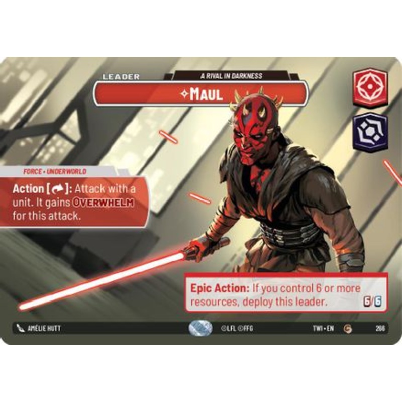 Maul - A Rival in Darkness (Showcase) (266) - Twilight of the Republic Foil