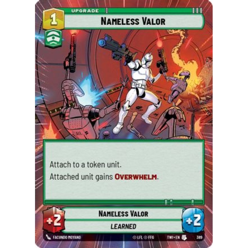 Nameless Valor (Hyperspace) (389) - Twilight of the Republic Foil