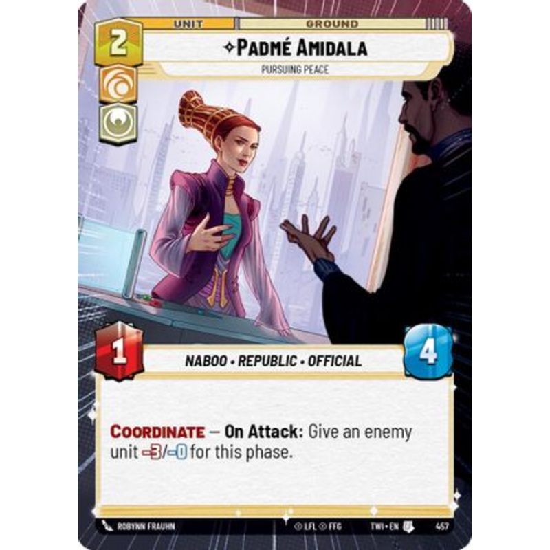 Padm Amidala - Pursuing Peace (Hyperspace) (457) - Twilight of the Republic Foil