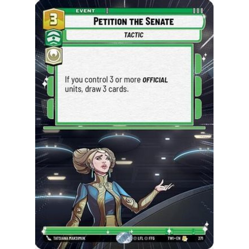 Petition the Senate (Hyperspace) (371) - Twilight of the Republic Foil