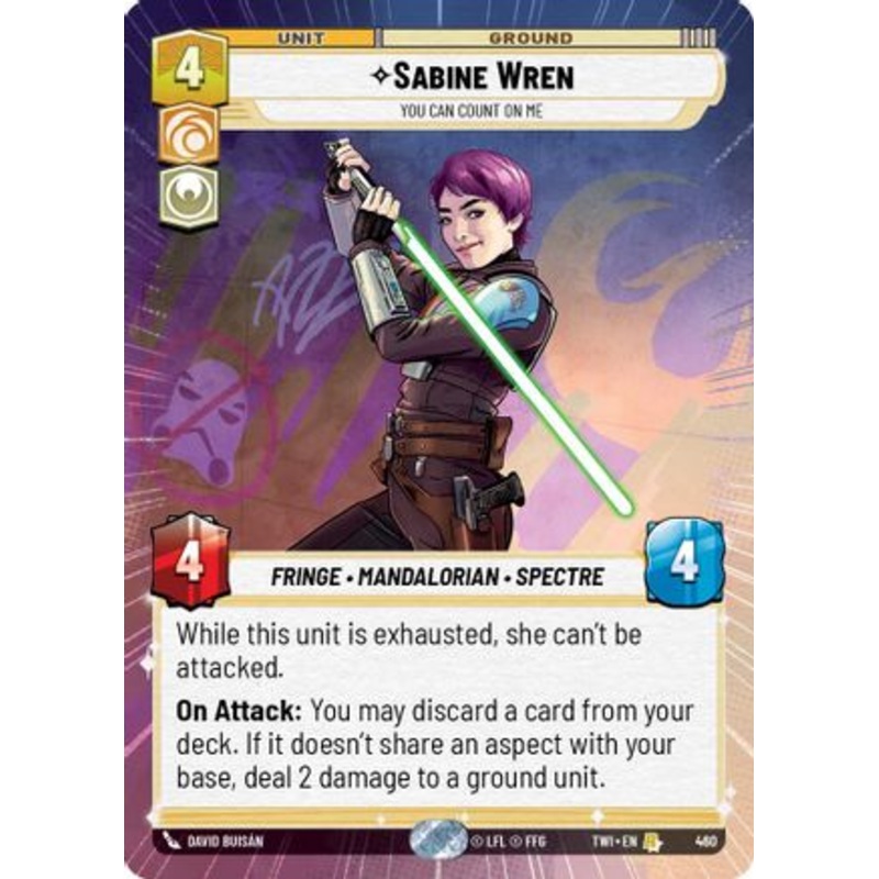 Sabine Wren - You Can Count On Me (Hyperspace) (460) - Twilight of the Republic Foil