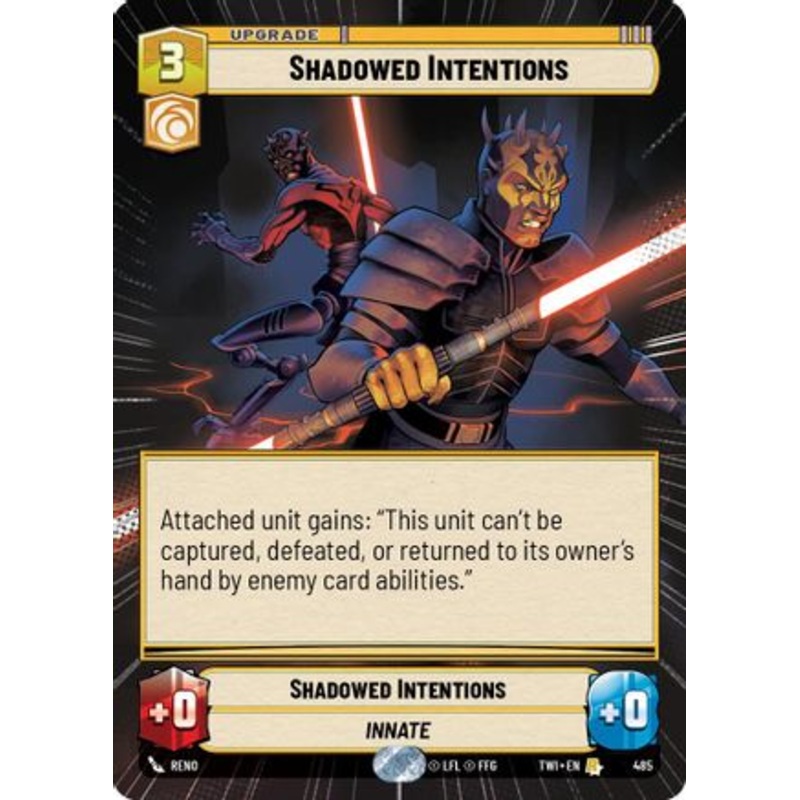 Shadowed Intentions (Hyperspace) (485) - Twilight of the Republic Foil