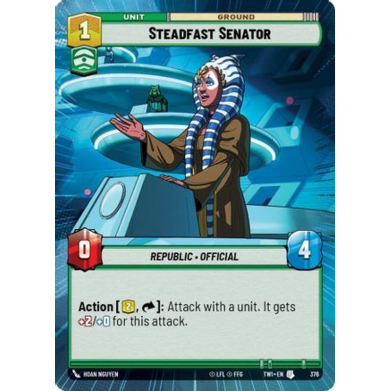Steadfast Senator (Hyperspace) (376) - Twilight of the Republic Foil