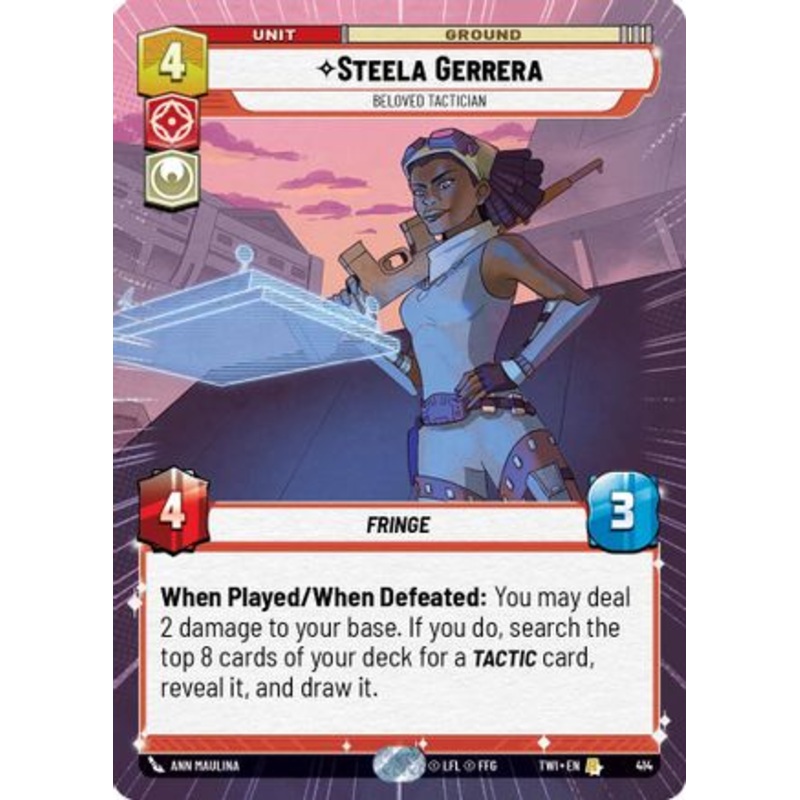 Steela Gerrera - Beloved Tactician (Hyperspace) (414) - Twilight of the Republic Foil