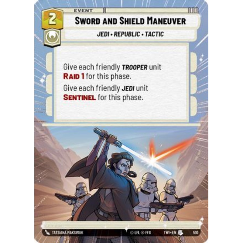 Sword and Shield Maneuver (Hyperspace) (510) - Twilight of the Republic Foil