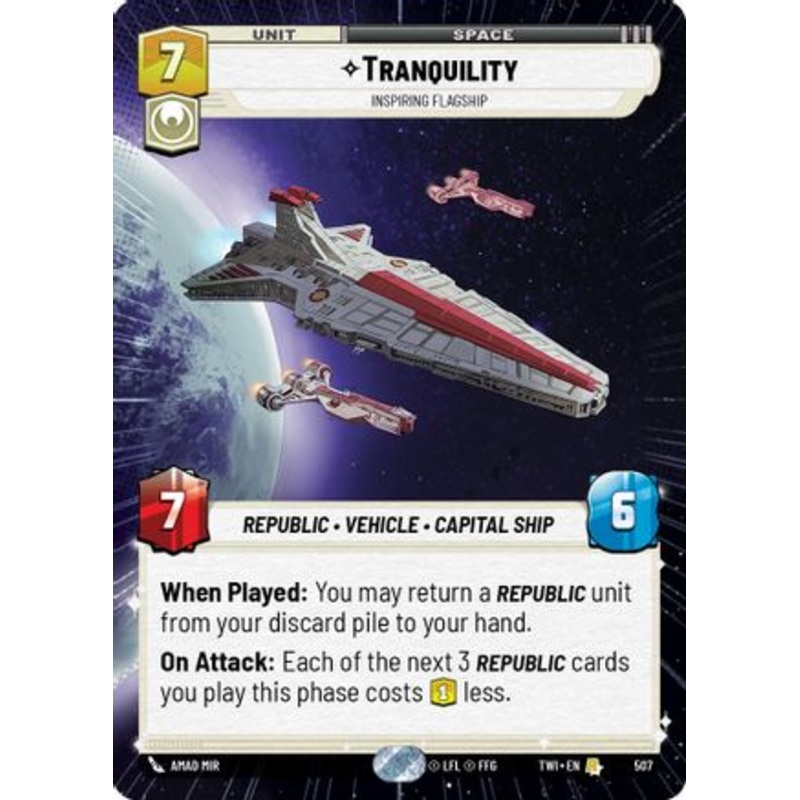 Tranquility - Inspiring Flagship (Hyperspace) (507) - Twilight of the Republic