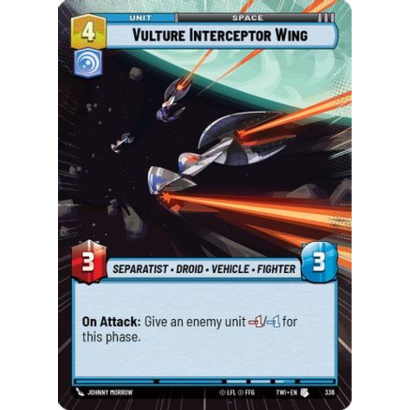Vulture Interceptor Wing (Hyperspace) (336) - Twilight of the Republic Foil
