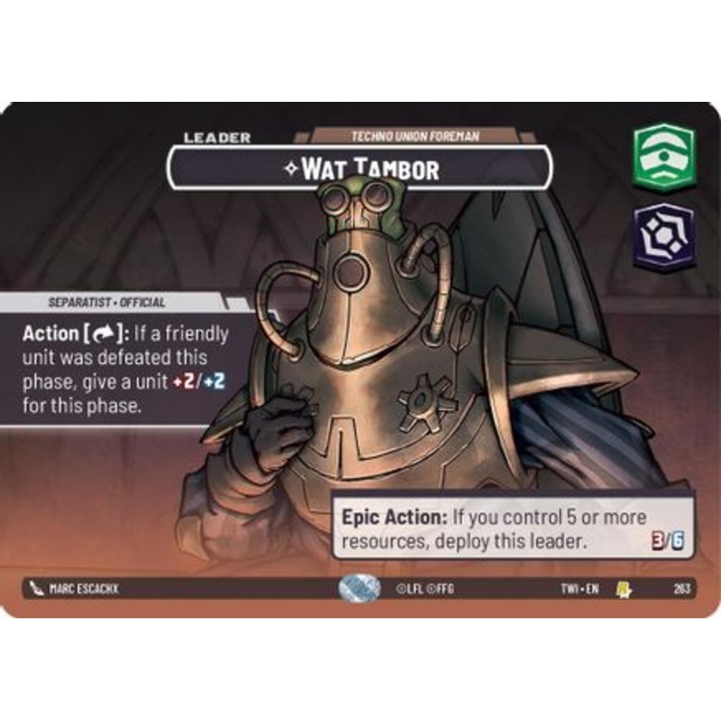 Wat Tambor - Techno Union Foreman (Showcase) (263) - Twilight of the Republic Foil