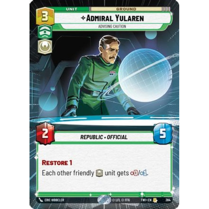 Admiral Yularen - Advising Caution (Hyperspace) (364) - Twilight of the Republic Foil