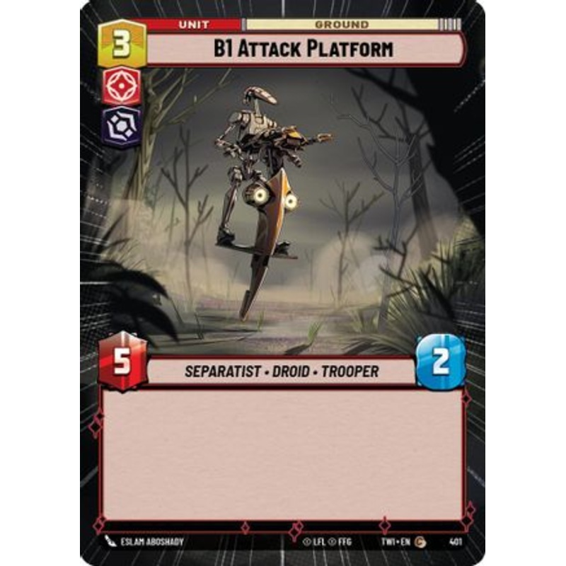 B1 Attack Platform (Hyperspace) (401) - Twilight of the Republic Foil