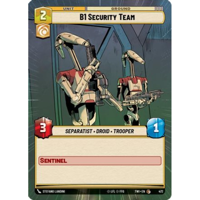 B1 Security Team (Hyperspace) (472) - Twilight of the Republic Foil