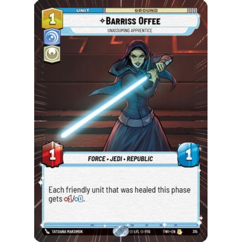 Barriss Offee - Unassuming Apprentice (Hyperspace) (315) - Twilight of the Republic