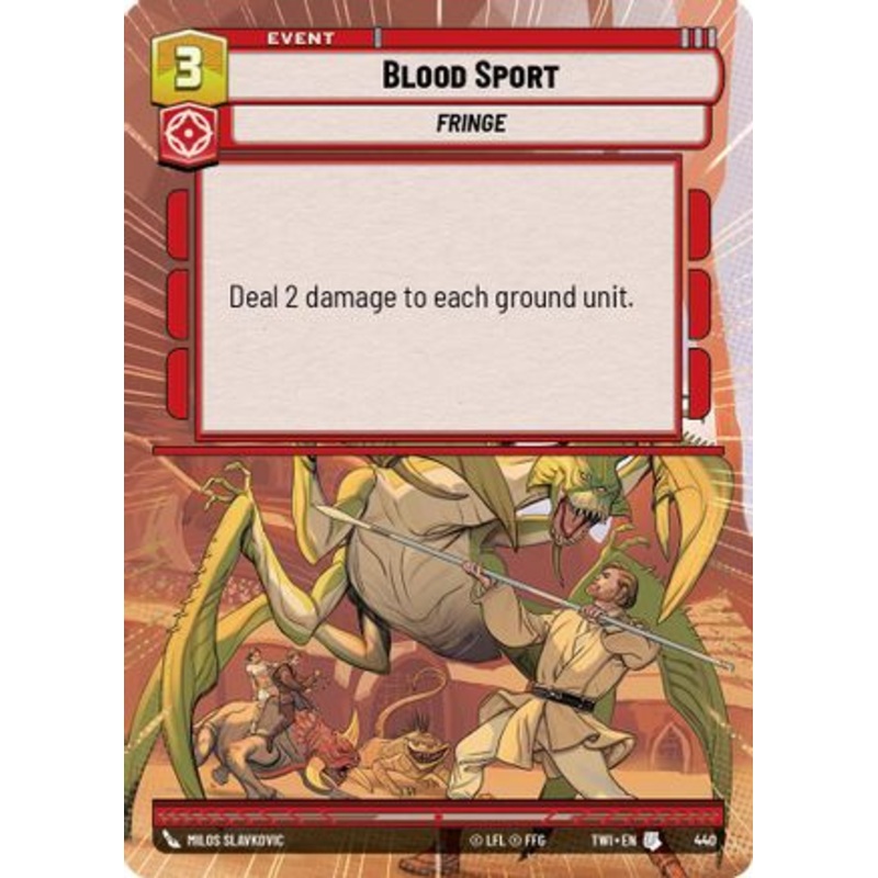 Blood Sport (Hyperspace) (440) - Twilight of the Republic Foil