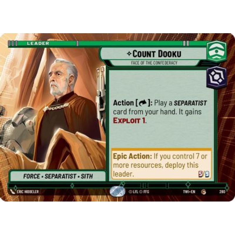 Count Dooku - Face of the Confederacy (Hyperspace) (280) - Twilight of the Republic