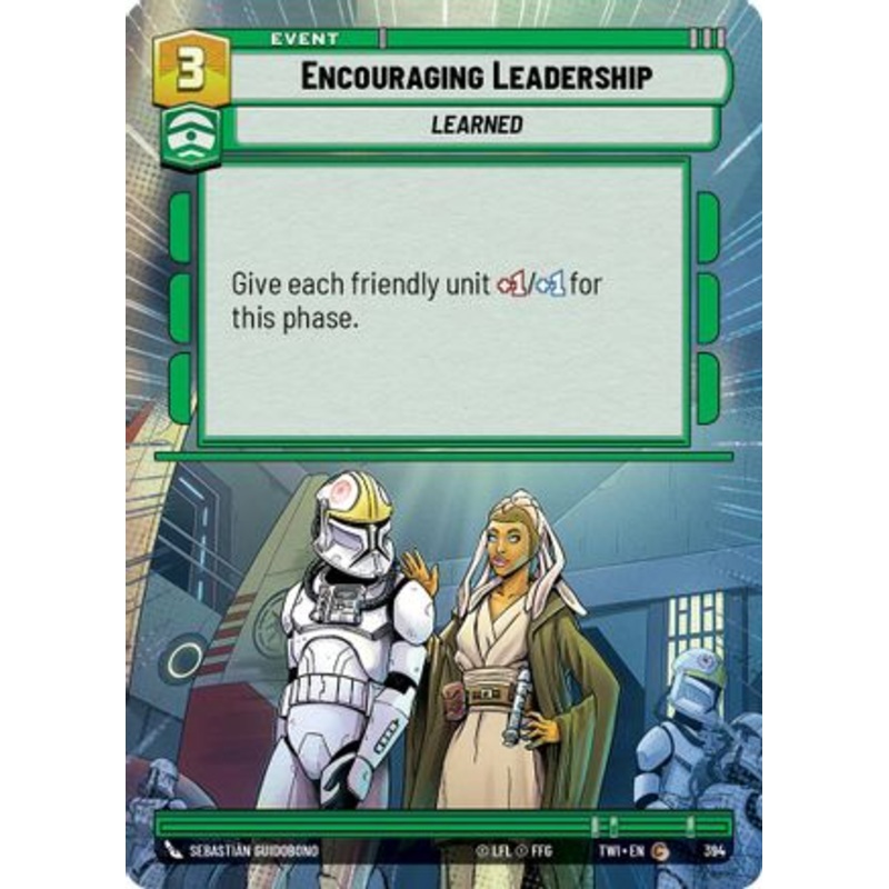 Encouraging Leadership (Hyperspace) (394) - Twilight of the Republic Foil