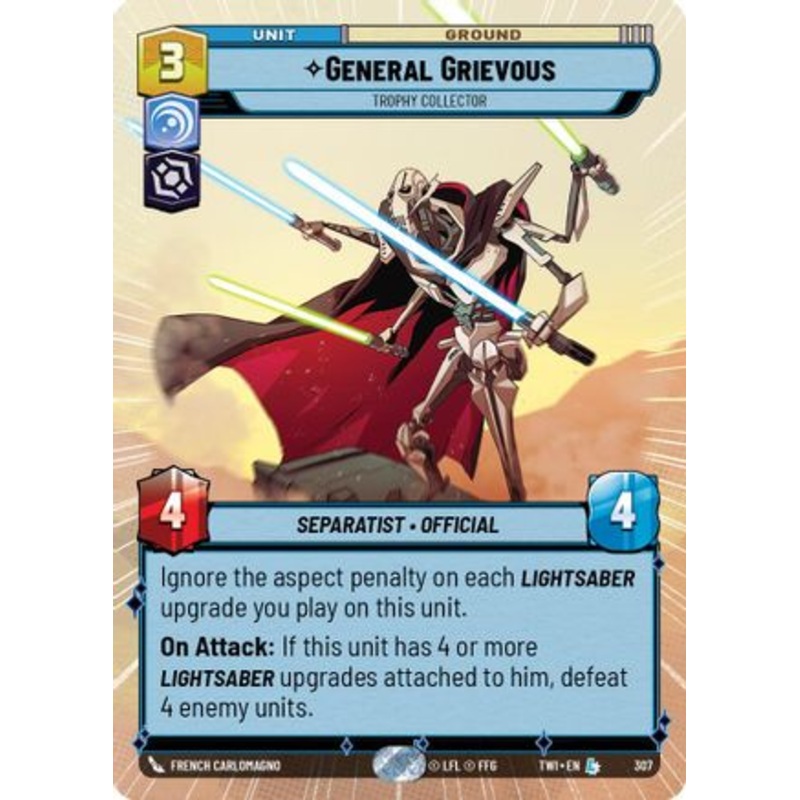 General Grievous - Trophy Collector (Hyperspace) (307) - Twilight of the Republic Foil