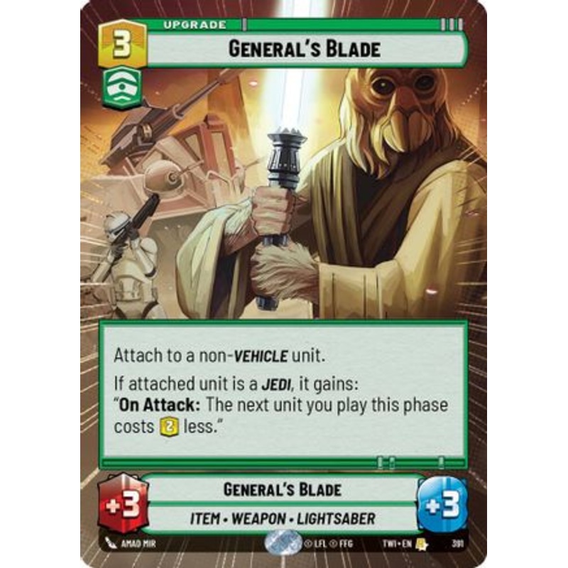 General's Blade (Hyperspace) (391) - Twilight of the Republic Foil