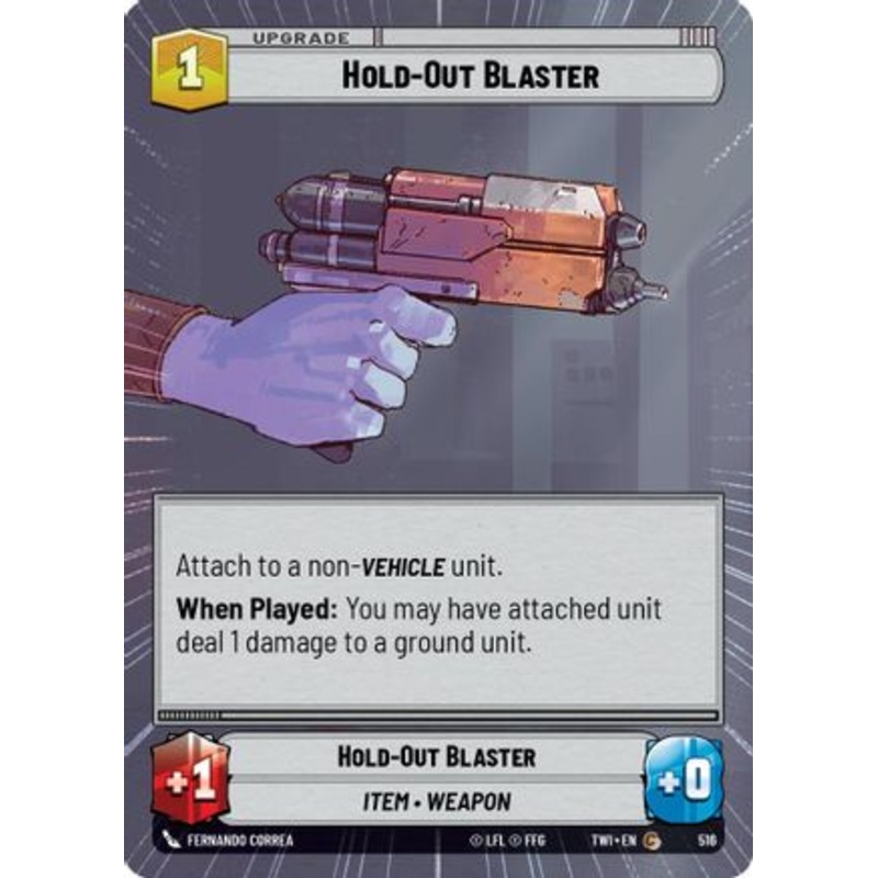 Hold-Out Blaster (Hyperspace) (516) - Twilight of the Republic Foil