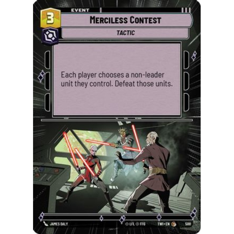 Merciless Contest (Hyperspace) (500) - Twilight of the Republic Foil