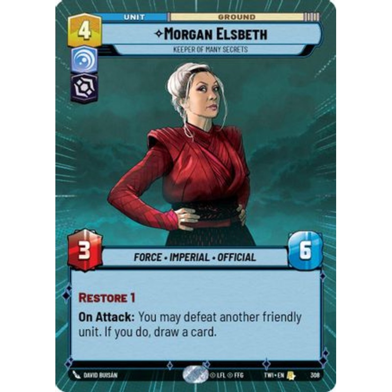 Morgan Elsbeth - Keeper of Many Secrets (Hyperspace) (308) - Twilight of the Republic Foil