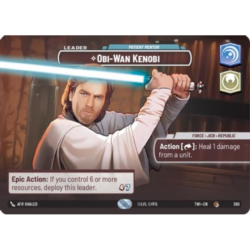 Obi-Wan Kenobi - Patient Mentor (Showcase) (260) - Twilight of the Republic Foil