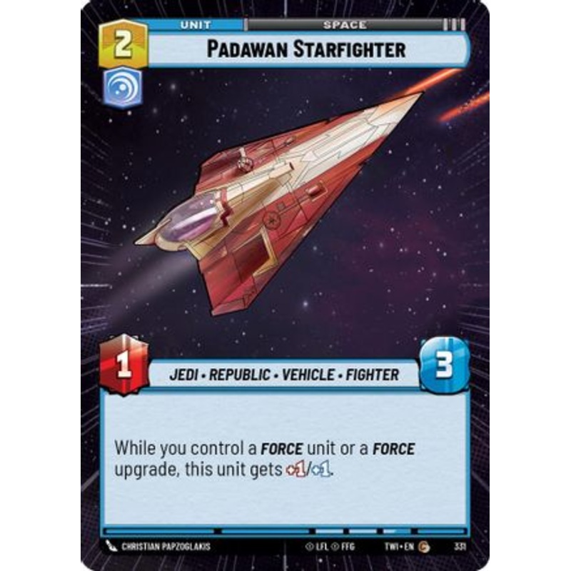 Padawan Starfighter (Hyperspace) (331) - Twilight of the Republic Foil