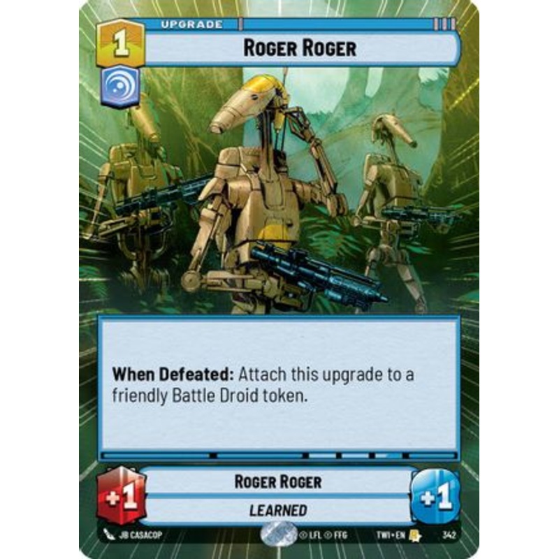 Roger Roger (Hyperspace) (342) - Twilight of the Republic Foil
