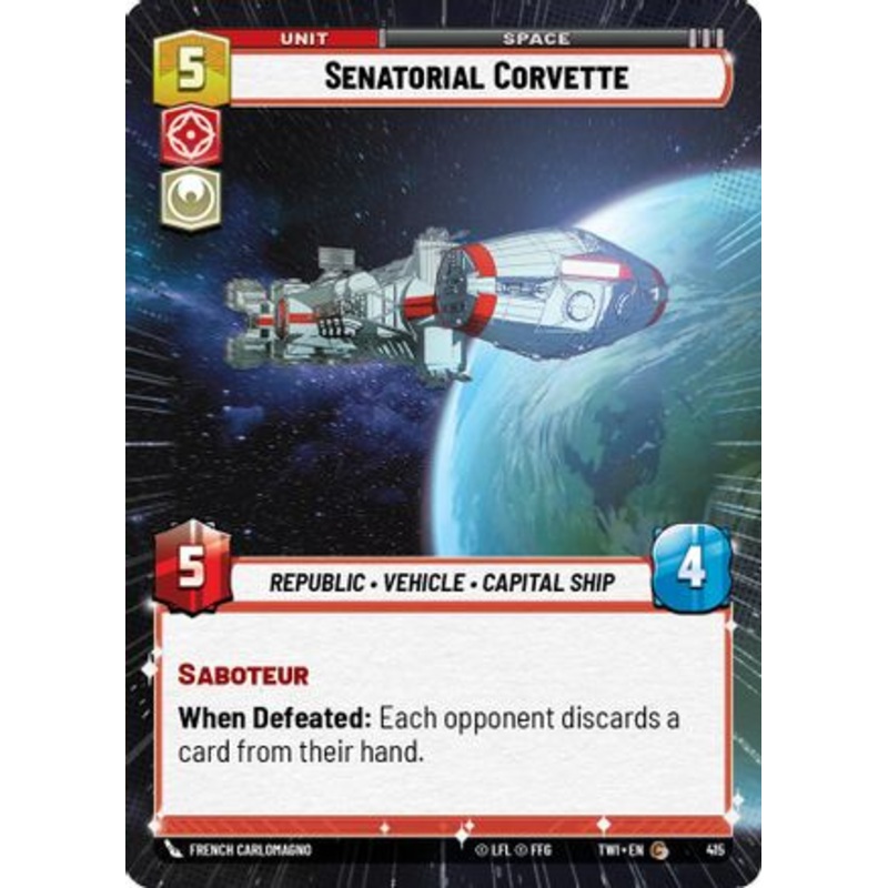 Senatorial Corvette (Hyperspace) (415) - Twilight of the Republic