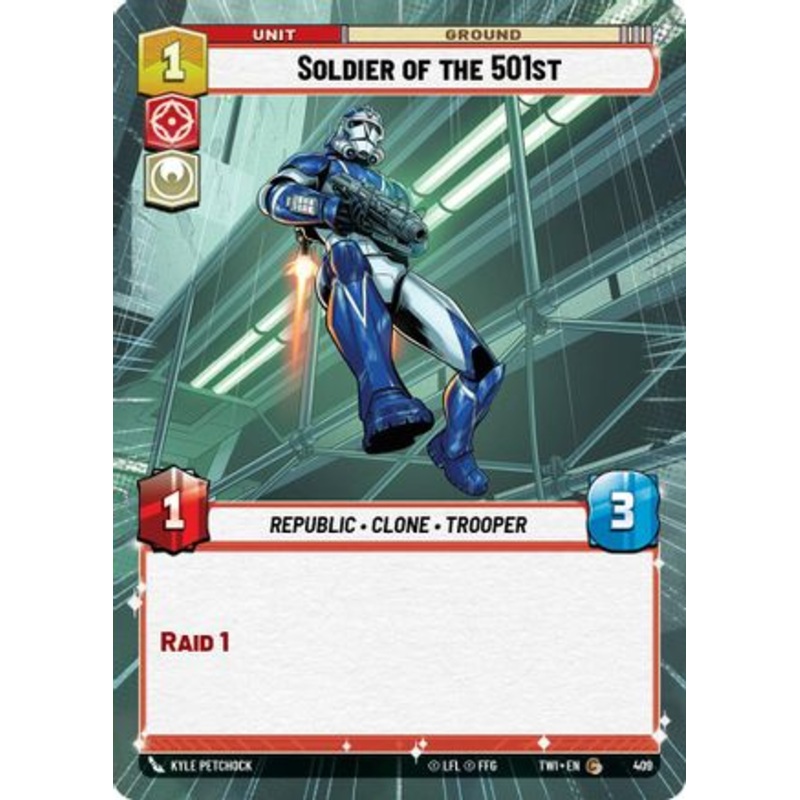 Soldier of the 501st (Hyperspace) (409) - Twilight of the Republic Foil