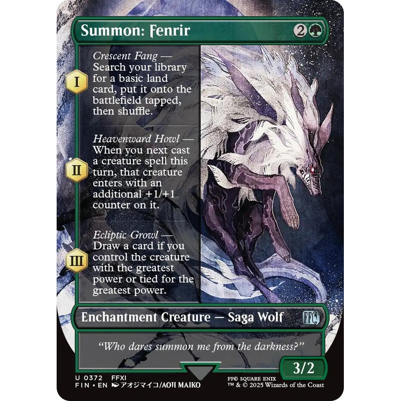 Summon: Fenrir (Borderless) [FIN - 372]