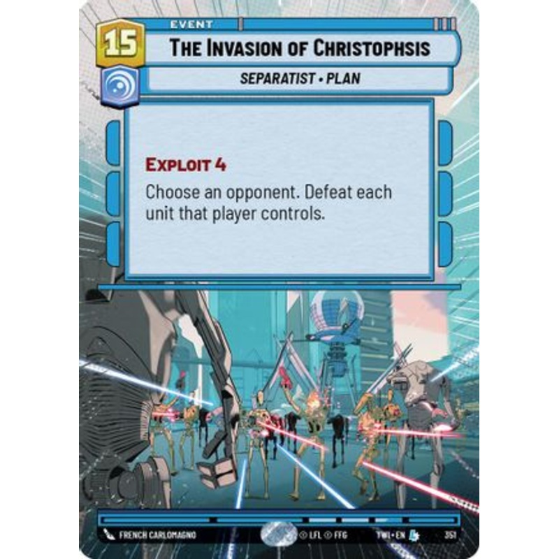 The Invasion of Christophsis (Hyperspace) (351) - Twilight of the Republic Foil